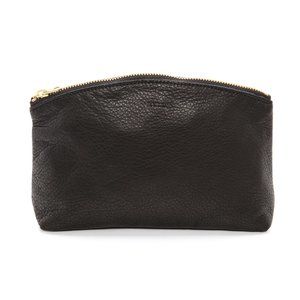 Baggu Leather Zip Clutch